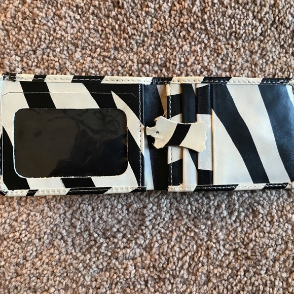 Wallet Black/White Bifold Purse Handmade Moneyclip - Picture 3 of 4